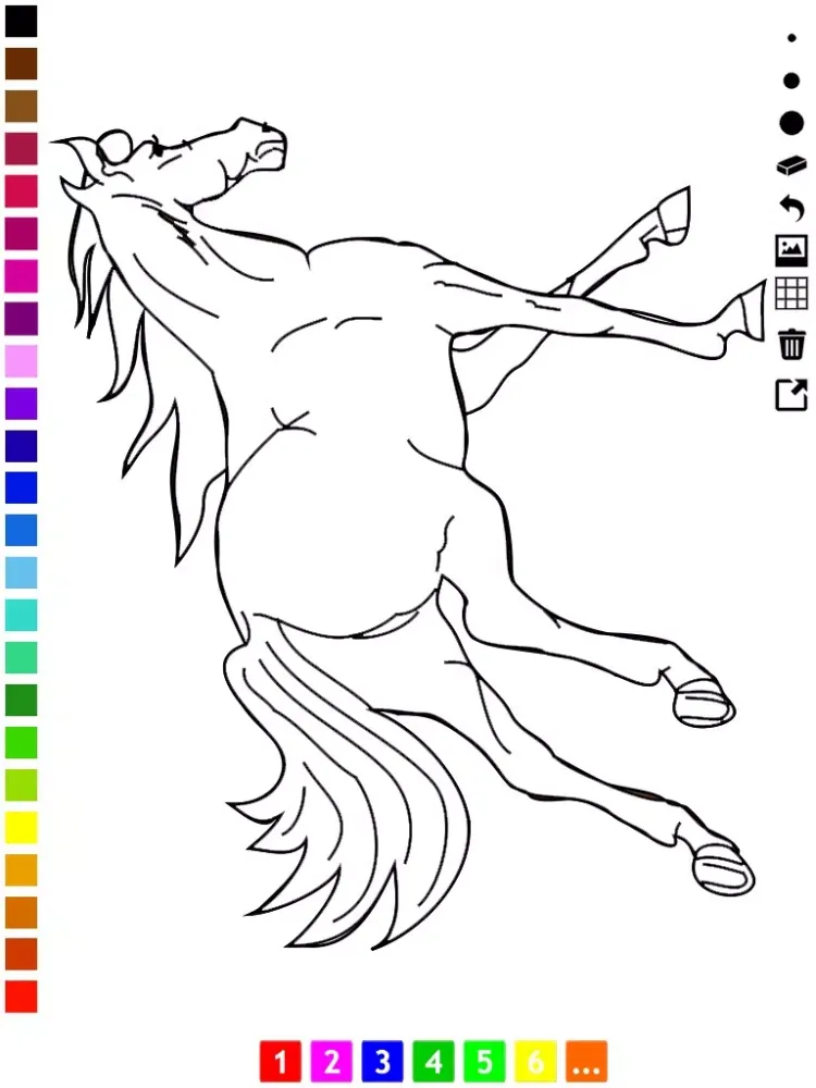 A Coloring Book of Horses for Children: Learn to draw and color iPad  Screenshots