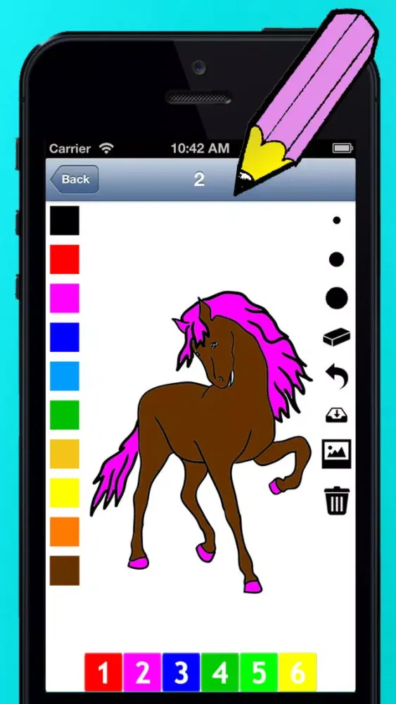 A Coloring Book of Horses for Children: Learn to draw and color pony, horse riding, equestrian and more应用截图