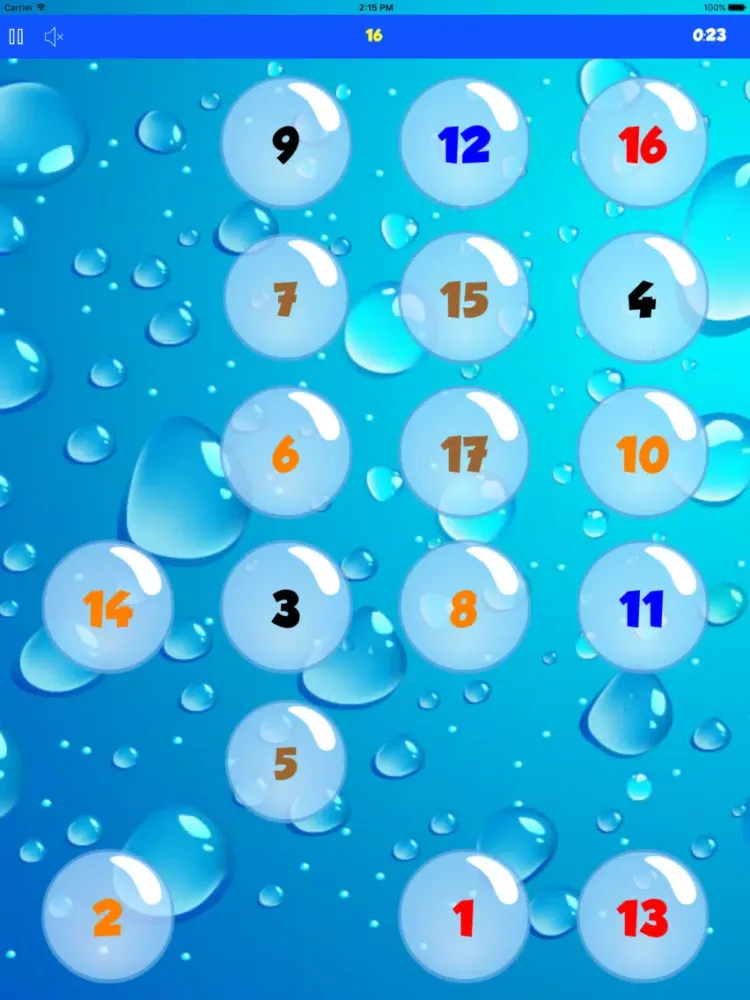 Tangkapan layar Bubbles Count iPad 