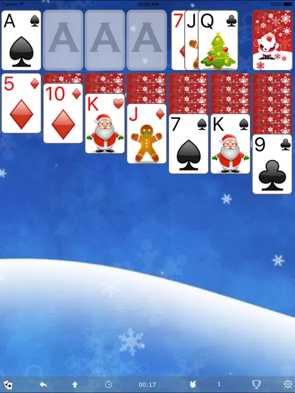 Solitaire For Christmas Free iPad  Screenshots