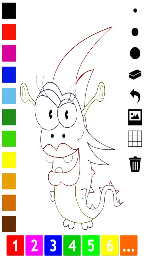 A Monster Coloring Book for Children to Learn to Color and Draw Screenshots