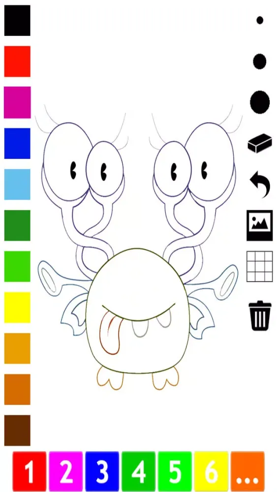 A Monster Coloring Book for Children to Learn to Color and Draw Screenshots