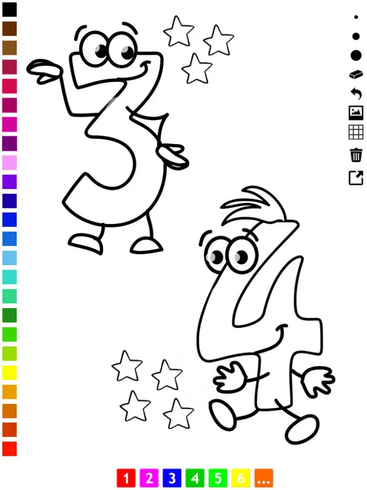 A Numbers Coloring Book for Toddlers: Learn to color and write 1-10 iPad  스크린샷