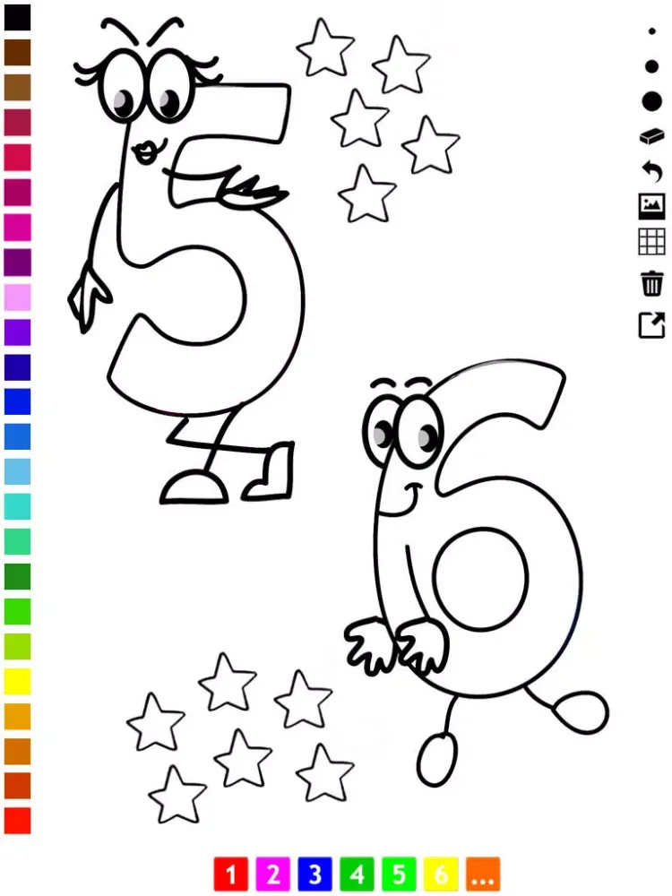 A Numbers Coloring Book for Toddlers: Learn to color and write 1-10 iPad  스크린샷