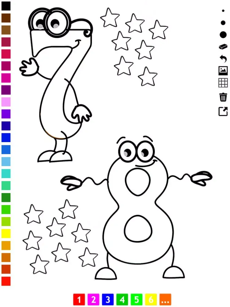 A Numbers Coloring Book for Toddlers: Learn to color and write 1-10 iPad  스크린샷