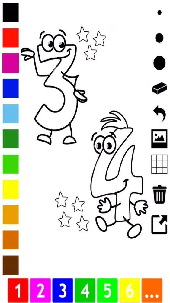 A Numbers Coloring Book for Toddlers: Learn to color and write 1-10 스크린샷