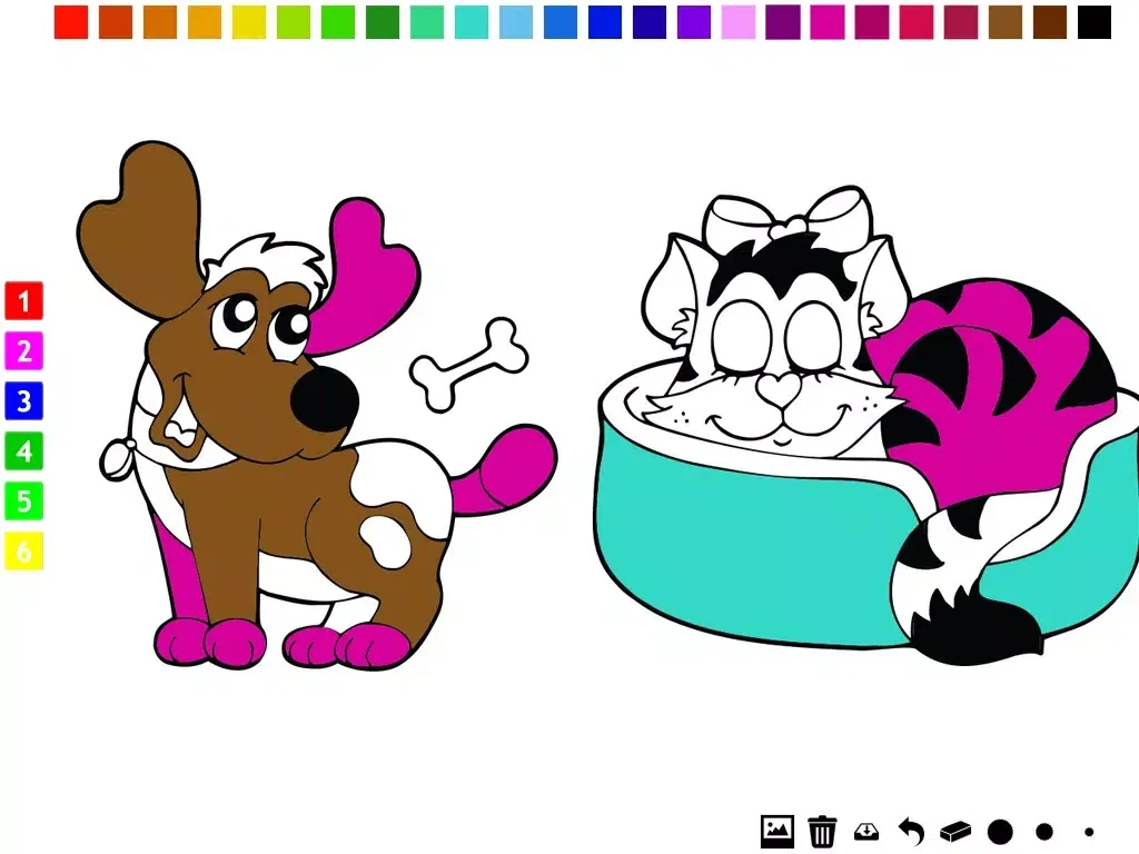 Screenshot di Animals Coloring Book for Kids who Learn to Color iPad 