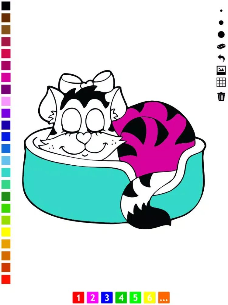 Screenshot di Animals Coloring Book for Kids who Learn to Color iPad 