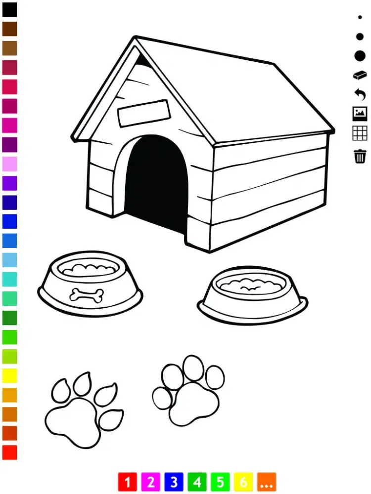 Screenshot di Animals Coloring Book for Kids who Learn to Color iPad 