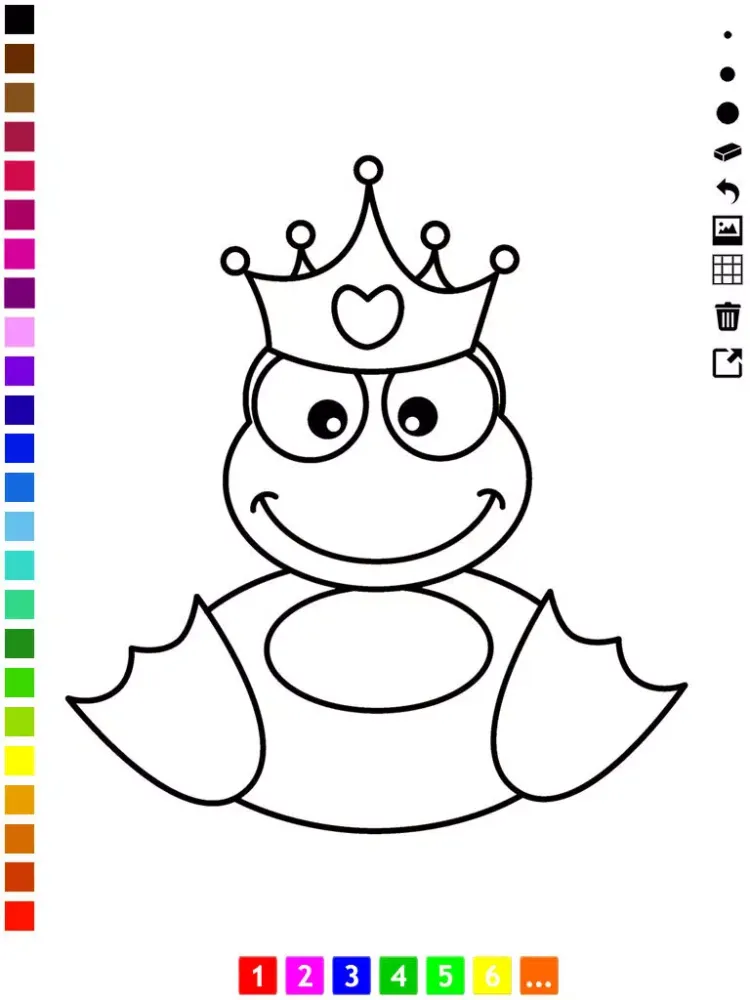Captures d'écran de Princess Coloring Book for Girls: Learn to Color Cinderella, Kingdom, Castle, Frog and more iPad 