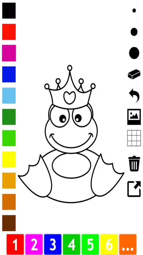 Captures d'écran de Princess Coloring Book for Girls: Learn to Color Cinderella, Kingdom, Castle, Frog and more