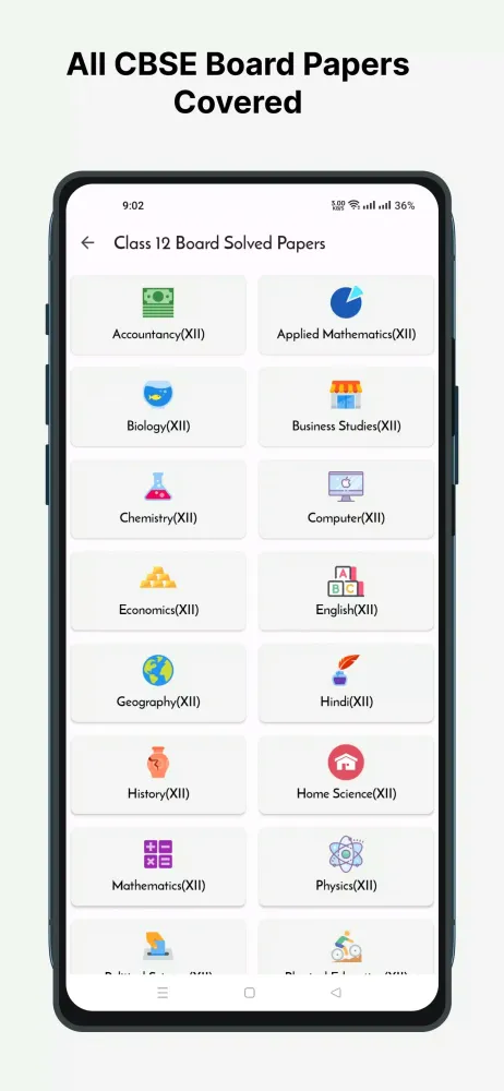 Class 12 CBSE Papers Screenshots