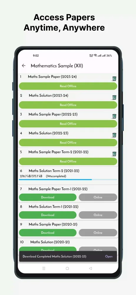 Class 12 CBSE Papers Screenshots