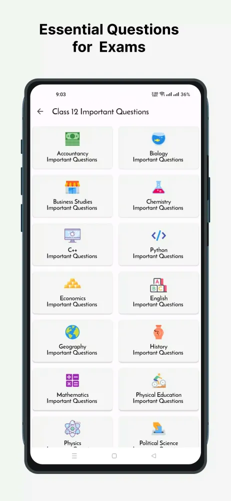 Class 12 CBSE Papers Screenshots