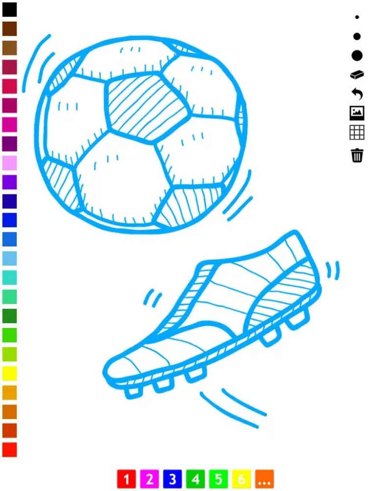 تصاویر Coloring Book of Soccer for Children: Learn to color the world of football iPad 