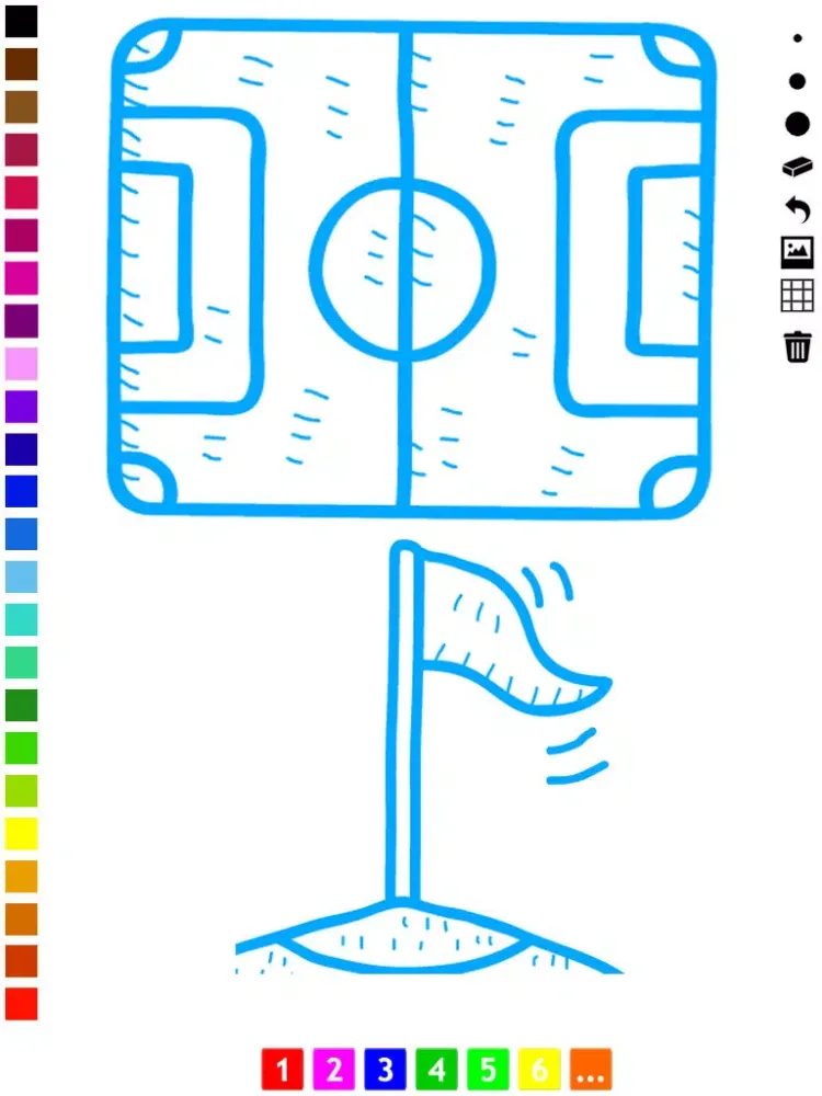 تصاویر Coloring Book of Soccer for Children: Learn to color the world of football iPad 
