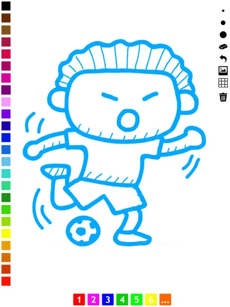 تصاویر Coloring Book of Soccer for Children: Learn to color the world of football iPad 