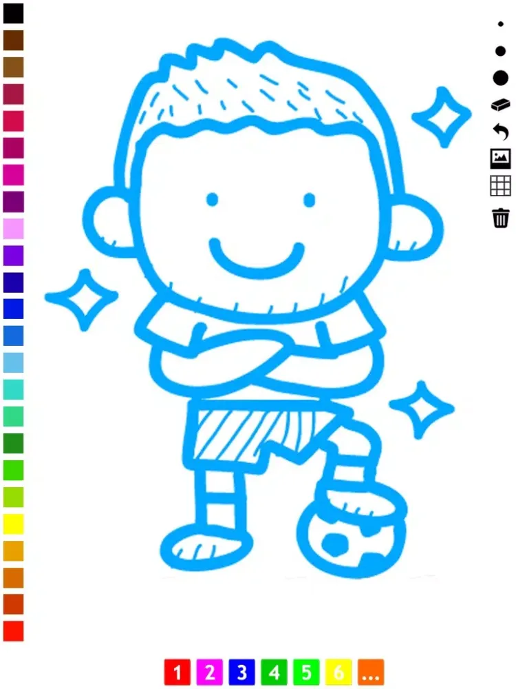 تصاویر Coloring Book of Soccer for Children: Learn to color the world of football iPad 