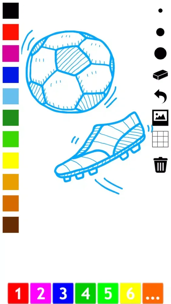 تصاویر Coloring Book of Soccer for Children: Learn to color the world of football