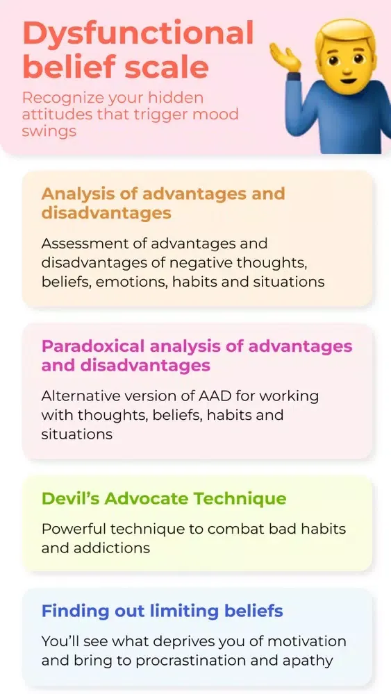 Ảnh chụp màn hình của CBT Mental Health Assistant