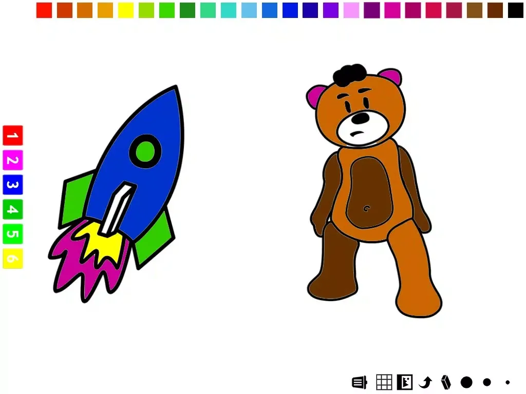 تصاویر A Coloring Book of Toys for Children: Learn to color your kindergarten toy iPad 