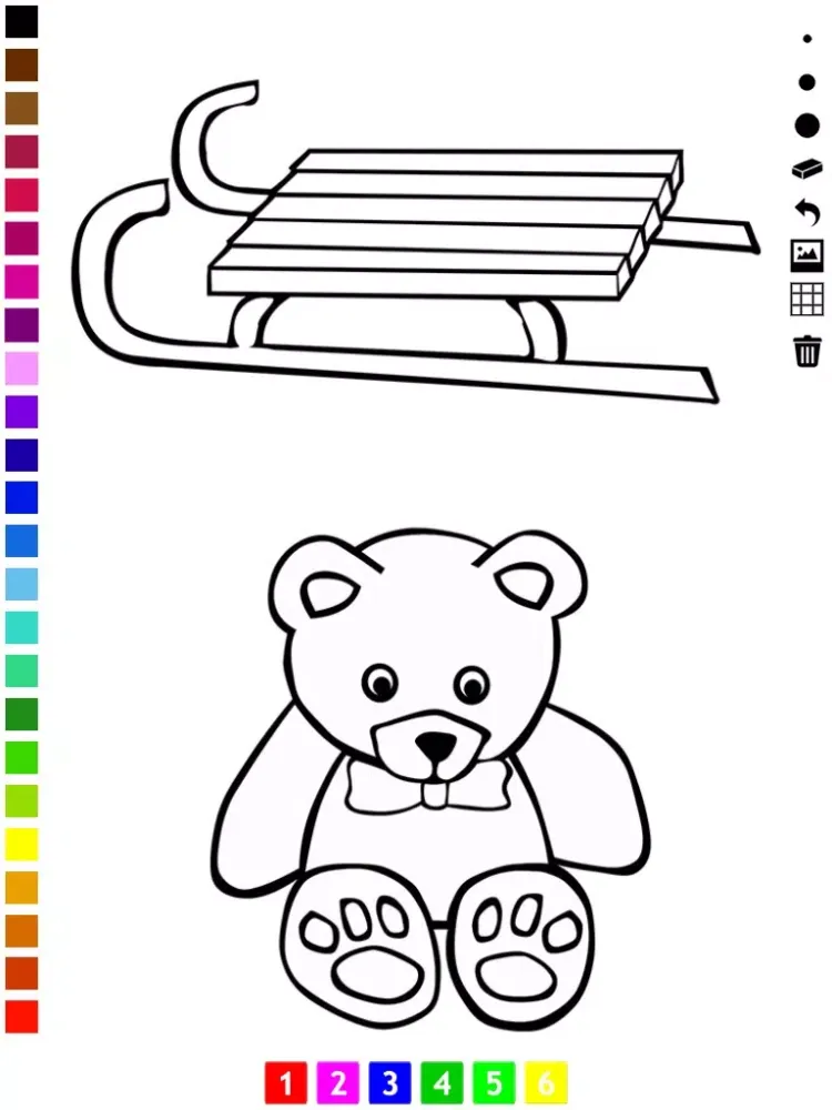 تصاویر A Coloring Book of Toys for Children: Learn to color your kindergarten toy iPad 