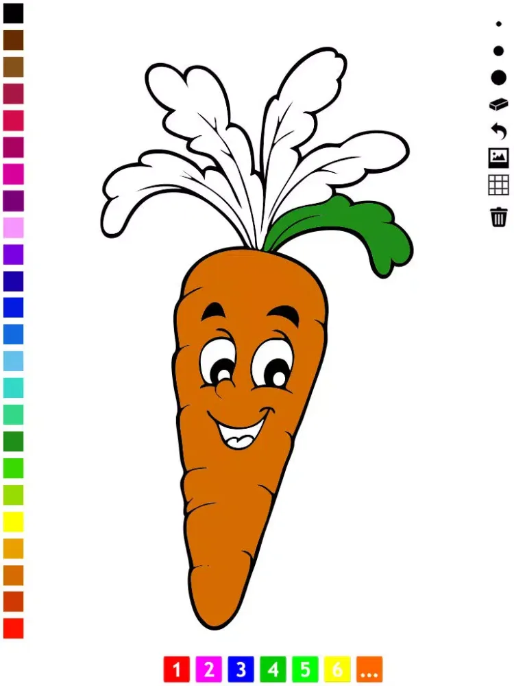A Vegetable Coloring Book for Children: Learn to color the world of food, fruits and vegetables iPad  スクリーンショット