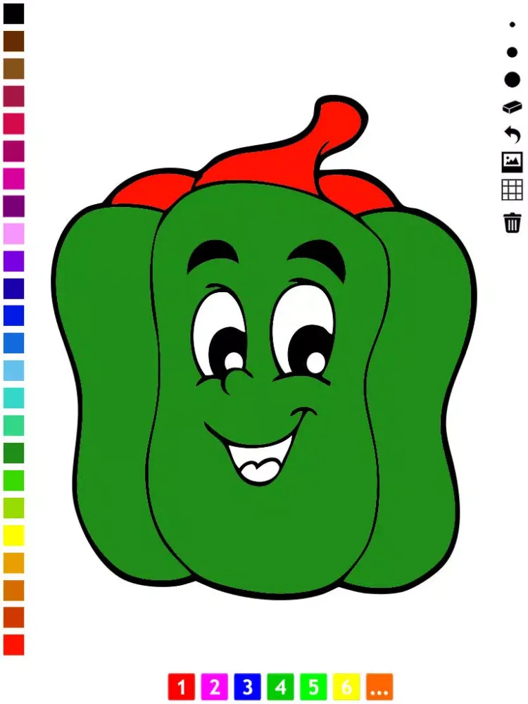 A Vegetable Coloring Book for Children: Learn to color the world of food, fruits and vegetables iPad  スクリーンショット