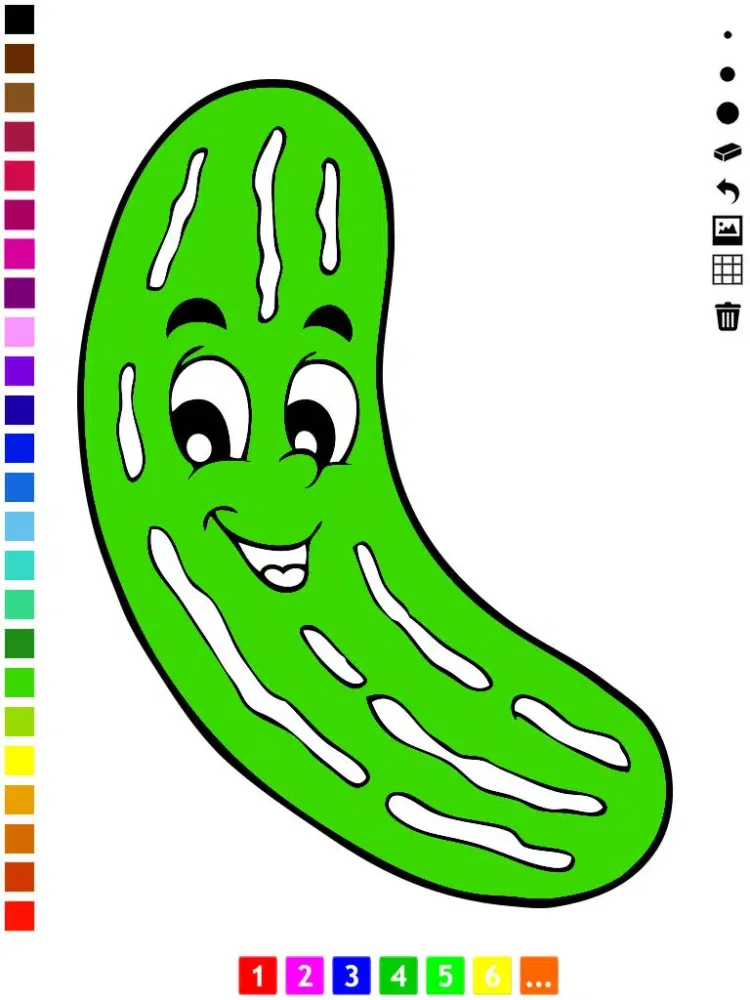 A Vegetable Coloring Book for Children: Learn to color the world of food, fruits and vegetables iPad  スクリーンショット