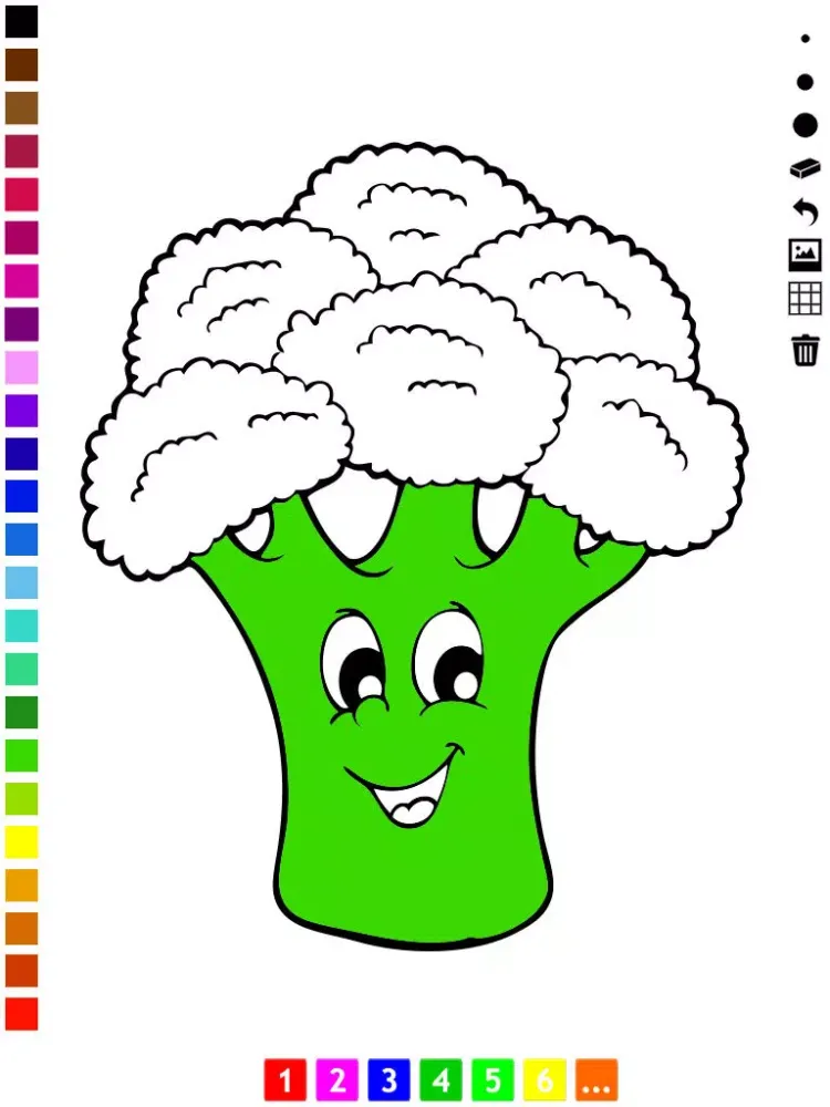 A Vegetable Coloring Book for Children: Learn to color the world of food, fruits and vegetables iPad  スクリーンショット