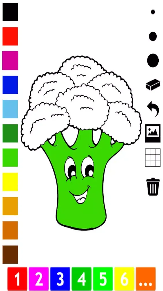 A Vegetable Coloring Book for Children: Learn to color the world of food, fruits and vegetables スクリーンショット
