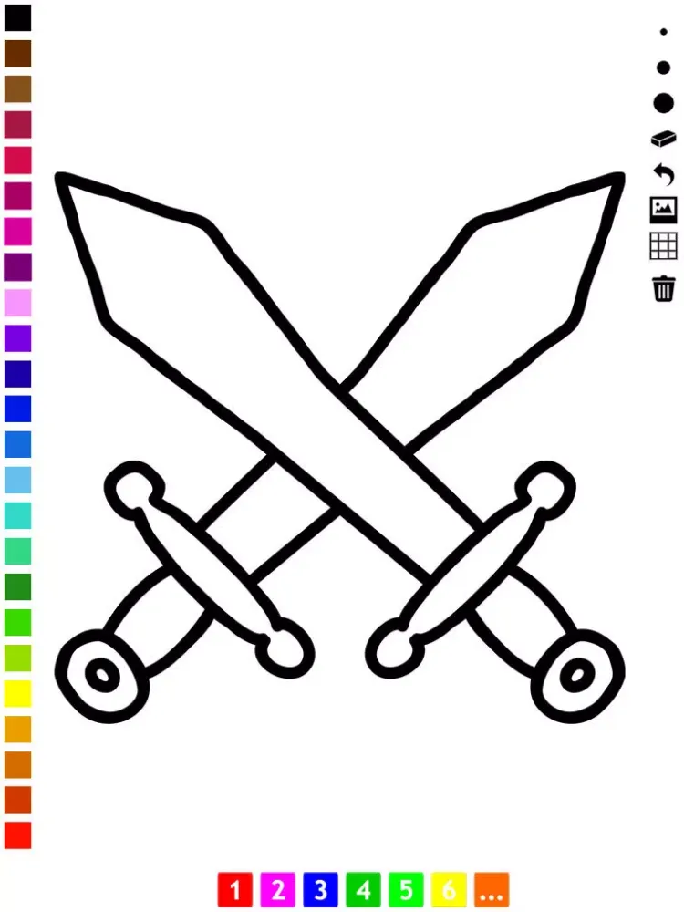 Active Vikings Coloring Book for Children: learn to color viking ship, dragon, swords and more iPad Screenshots