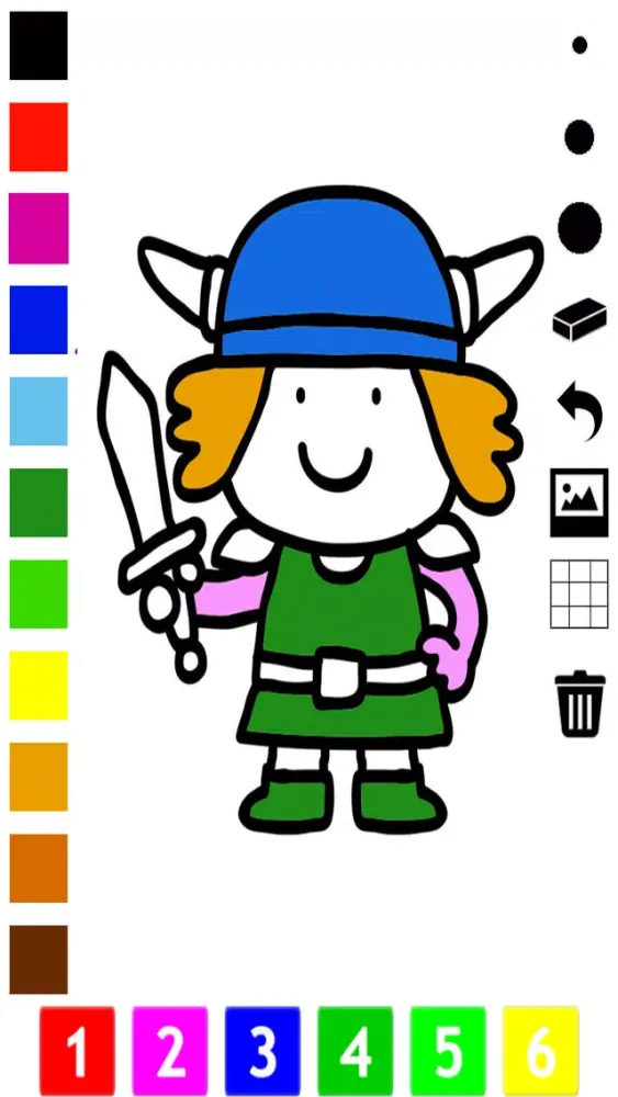 Active Vikings Coloring Book for Children: learn to color viking ship, dragon, swords and more Screenshots