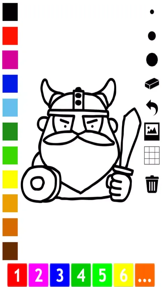 Active Vikings Coloring Book for Children: learn to color viking ship, dragon, swords and more Screenshots