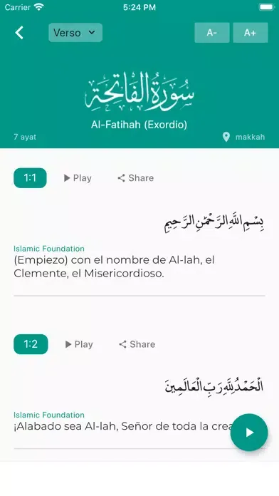 Quran Spanish স্ক্রিনশট