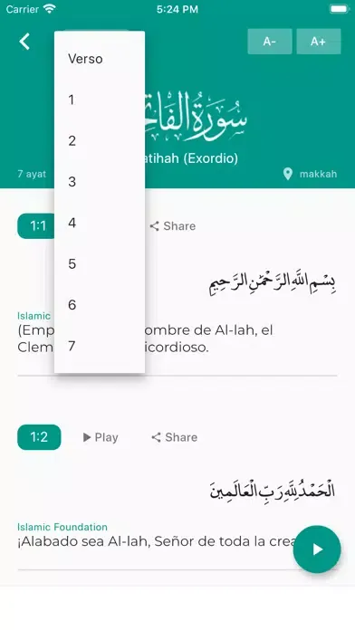 Quran Spanish স্ক্রিনশট