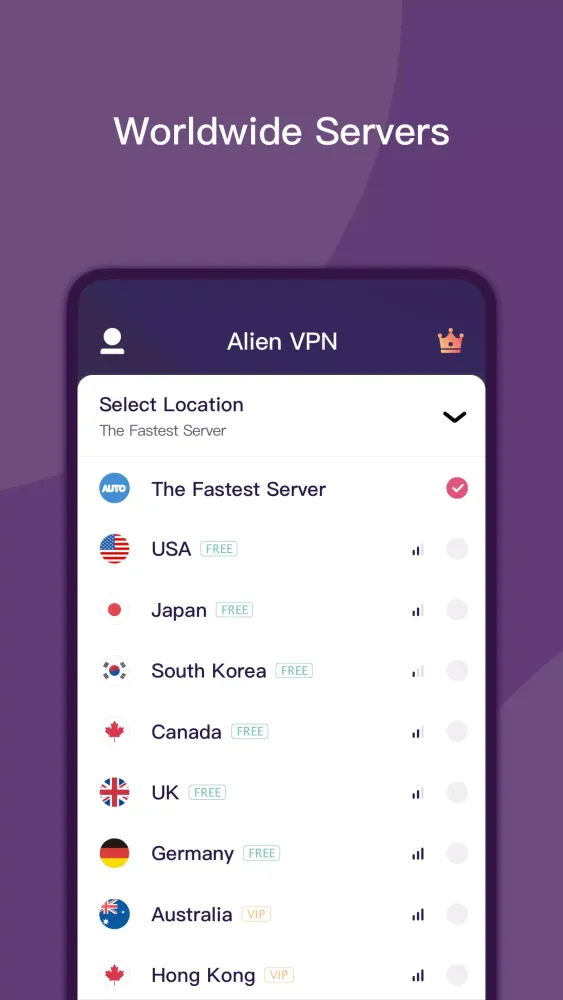 Alien VPN স্ক্রিনশট
