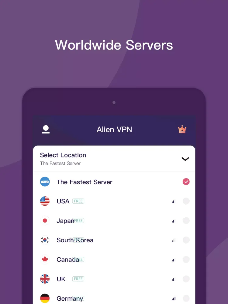 Alien VPN স্ক্রিনশট