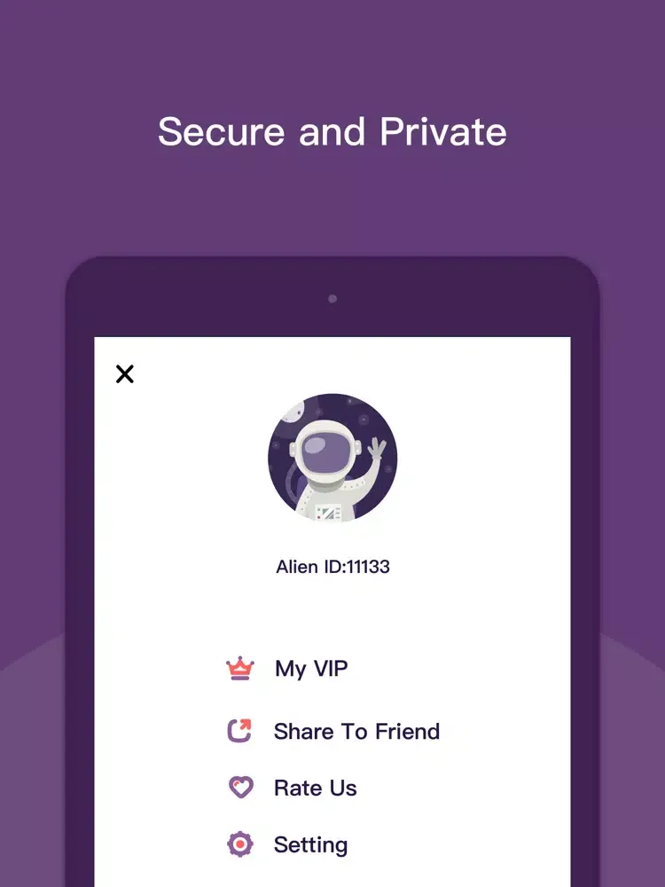 Alien VPN - Fast Proxy VPN iPad  स्क्रीनशॉट