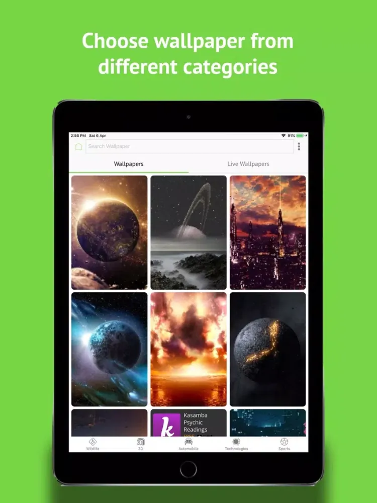 The Live Wallpaper iPad  Screenshots