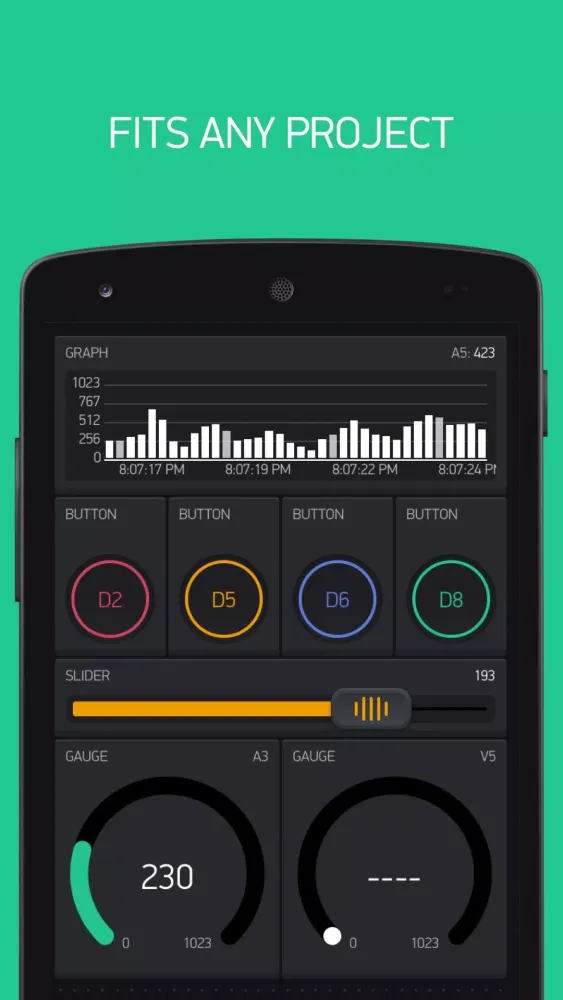 Screenshot di Blynk