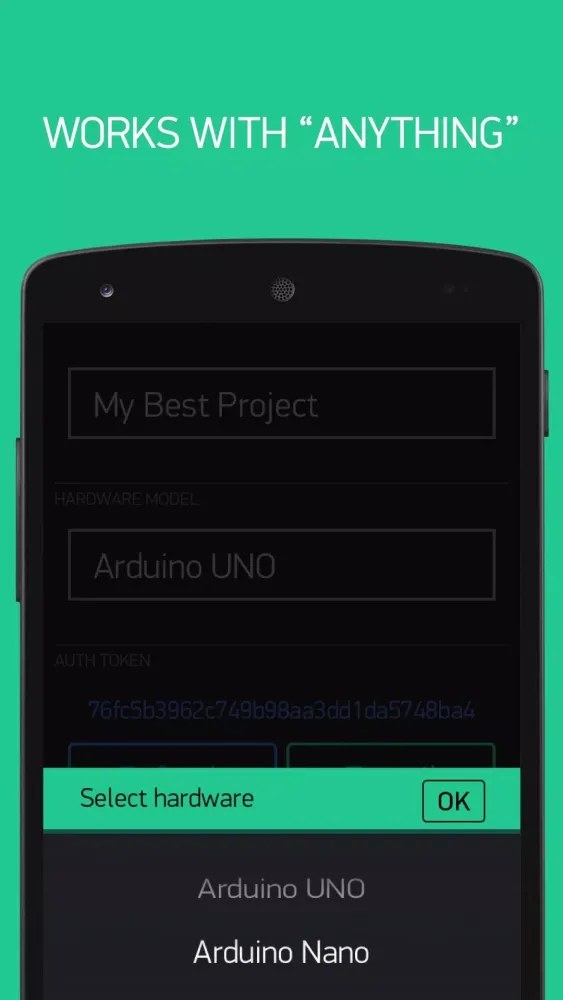 Screenshot di Blynk