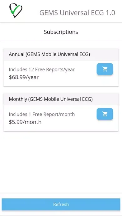 GEMS Universal ECG Ekran Görüntüleri