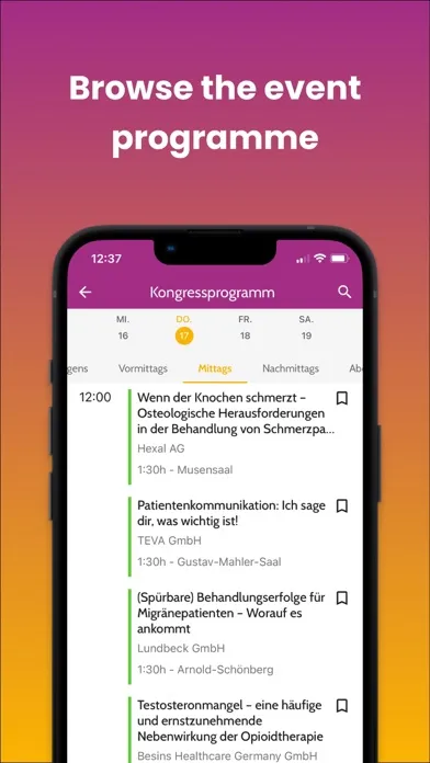 Capturas de pantalla de Schmerzkongress 2024 by m:con