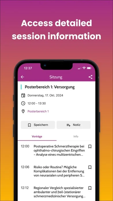 Capturas de pantalla de Schmerzkongress 2024 by m:con