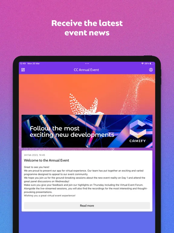 Скриншоты Floq by Conference Compass iPad 