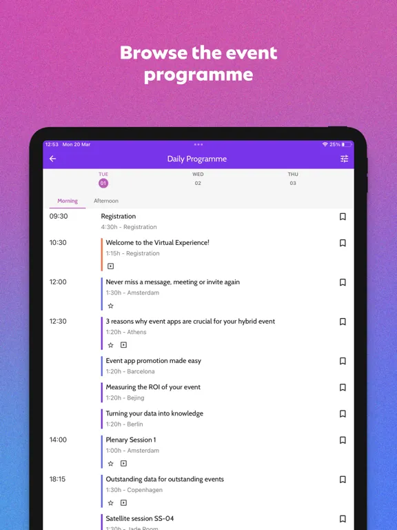 Скриншоты Floq by Conference Compass iPad 