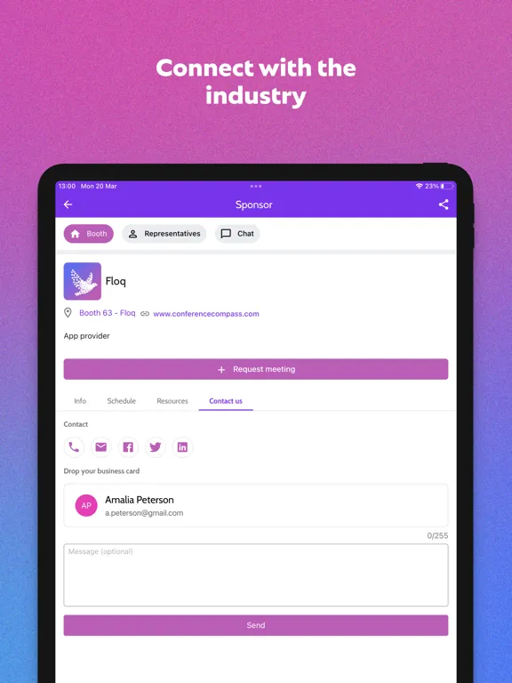 Скриншоты Floq by Conference Compass iPad 