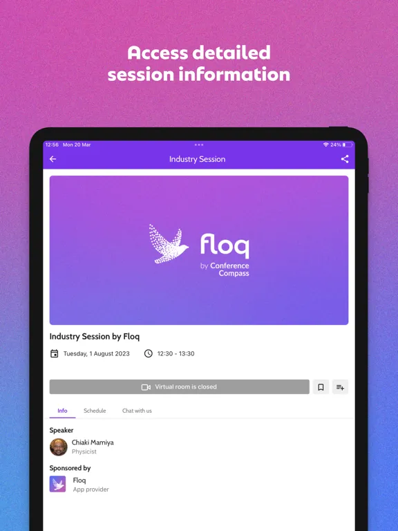 Скриншоты Floq by Conference Compass iPad 