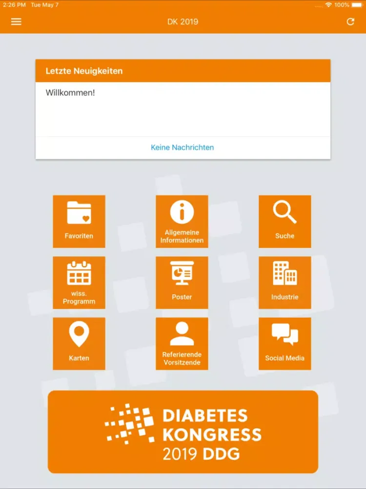 Diabetes Kongress 2019 iPad  スクリーンショット